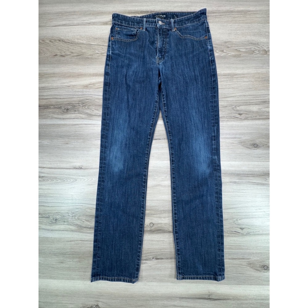 Lucky Brand 121 Slim Jeans Mens 32x32 Dark Rinse Candiani Denim 7M12896DRC-1